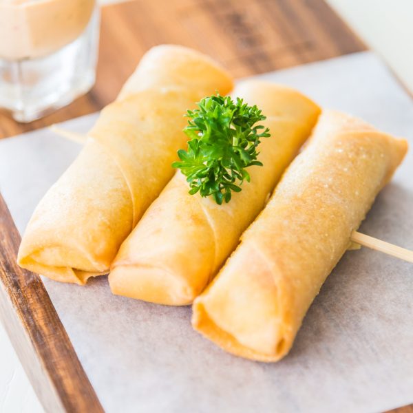 Selective focus point on Fried Spring rolls , Chinese and vietnam food
